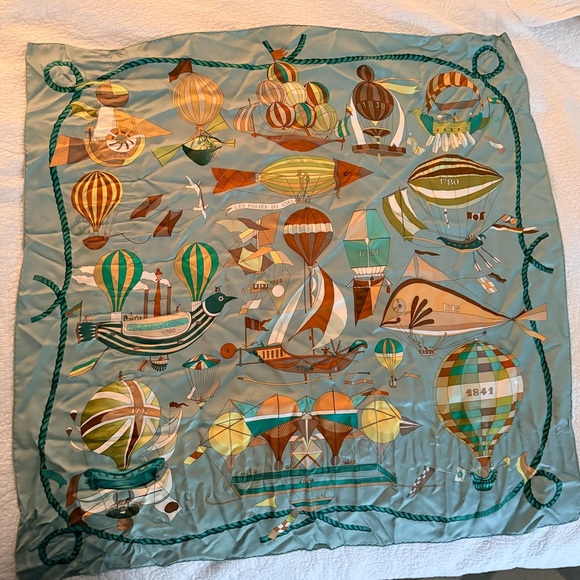Hermes Accessories - Hermes Silk Scarf
At the heart of Life Colorful Hot Air Balloon